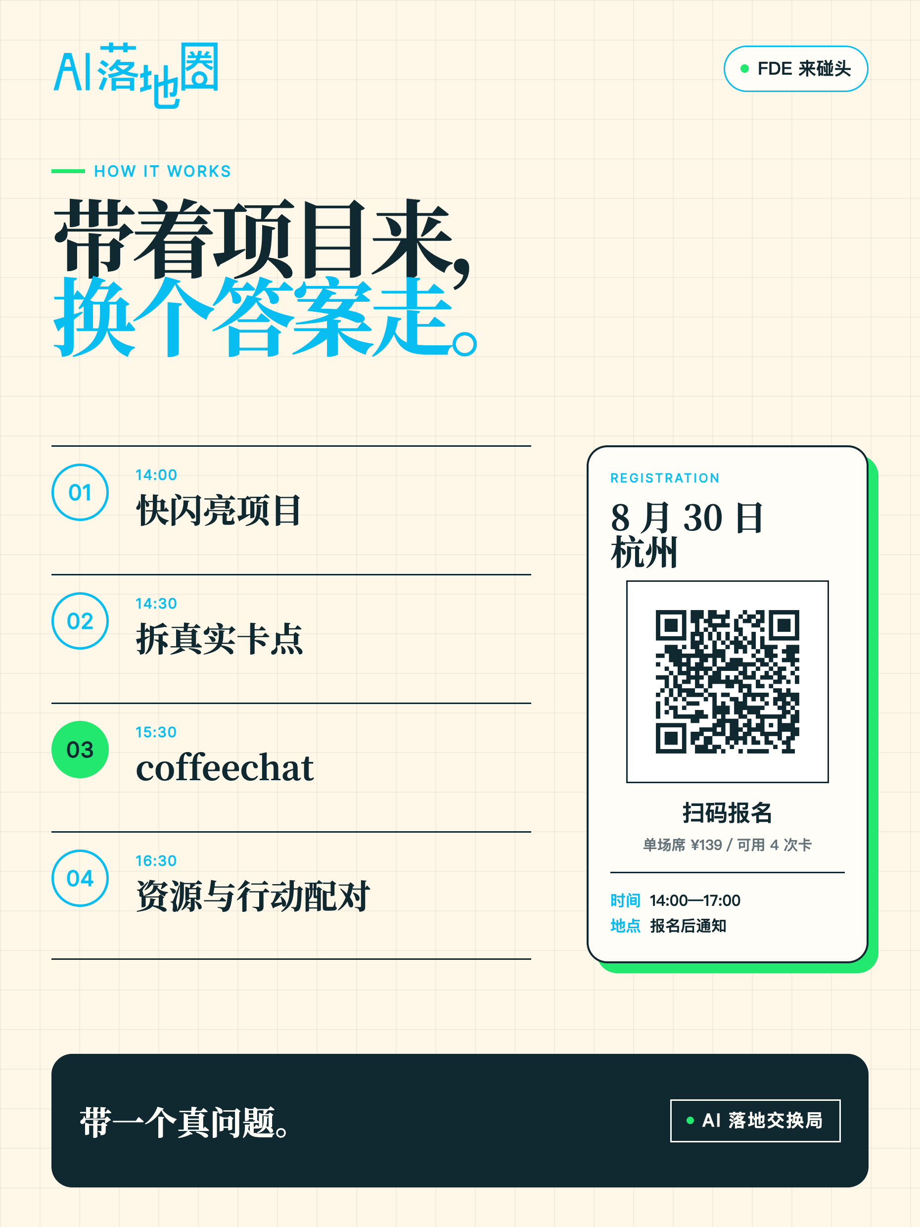 8月30日 AI 落地交换局活动流程与报名信息